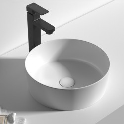 360*360*120mm Bathroom Round Above Counter White Ceramic Wash Basin 360*360*120mm Bathroom Round Above Counter White Ceramic Wash Basin